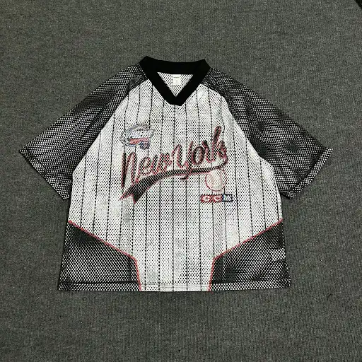 Product image of 8484 New York Printed Mesh Fabric Jersey