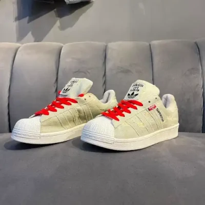 Levis X Superstar  " Cream Red"