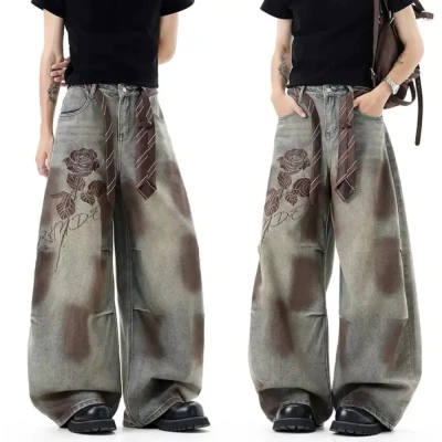 8080 Rose Printed Rustic Brown ...