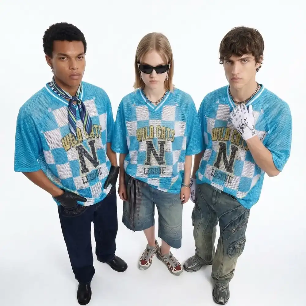 Product image of 8485 Wild Cats Printed Mesh Fabric Jersey