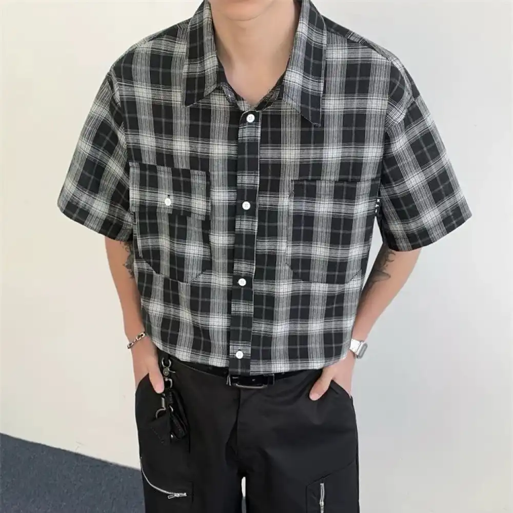Product image of 5257 Flannel Double Front Pocket Half Shirt