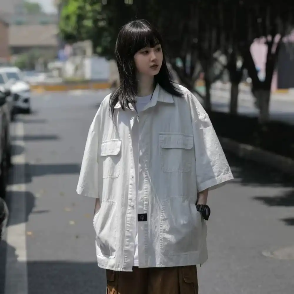 Product image of 632 Basic Plain Four Pocket Half Shirt