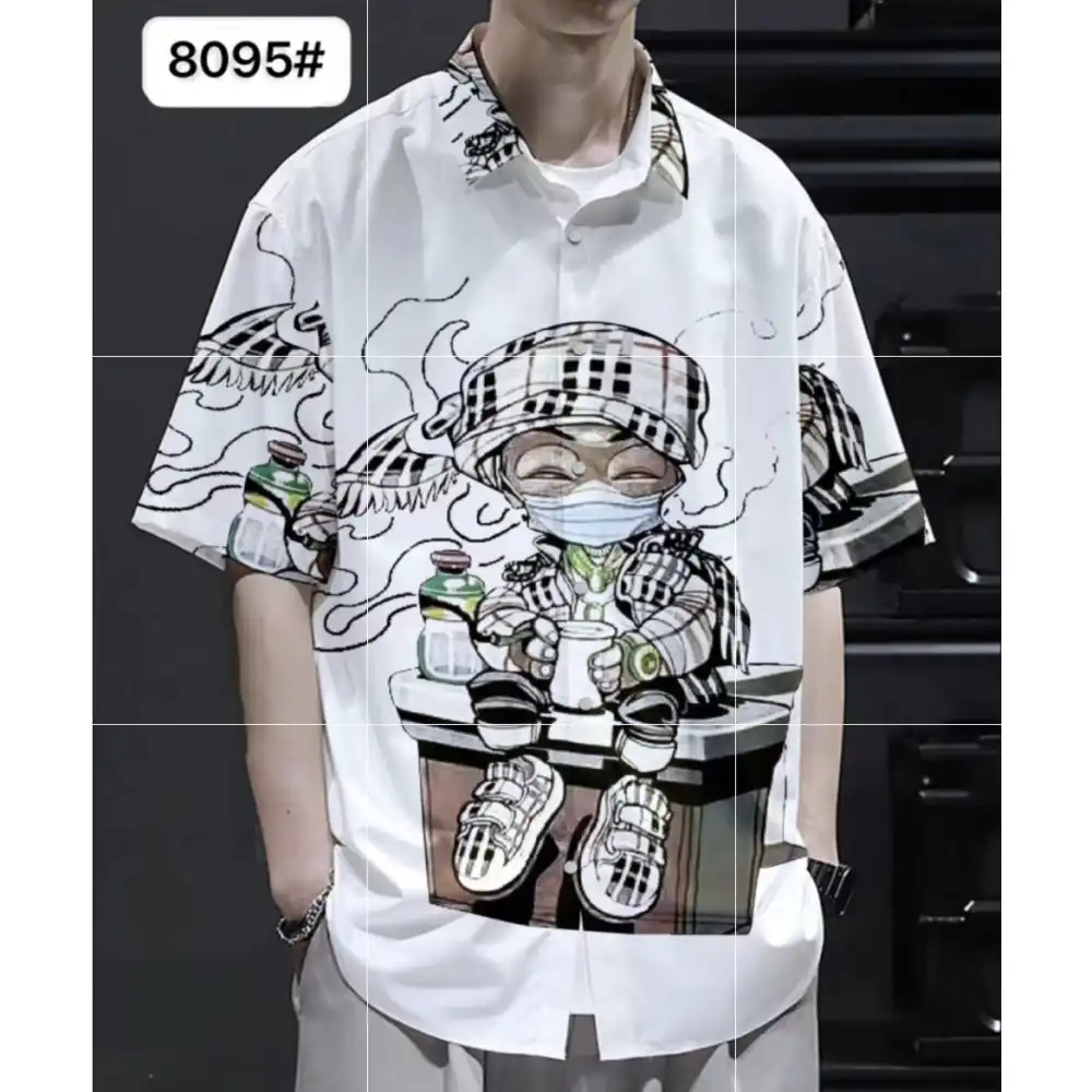 Product image of 8096/8095 Mb Graphic Design Half Shirt