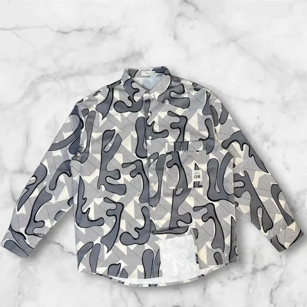 Product image of 3391 Abstract Printed Full Shirt