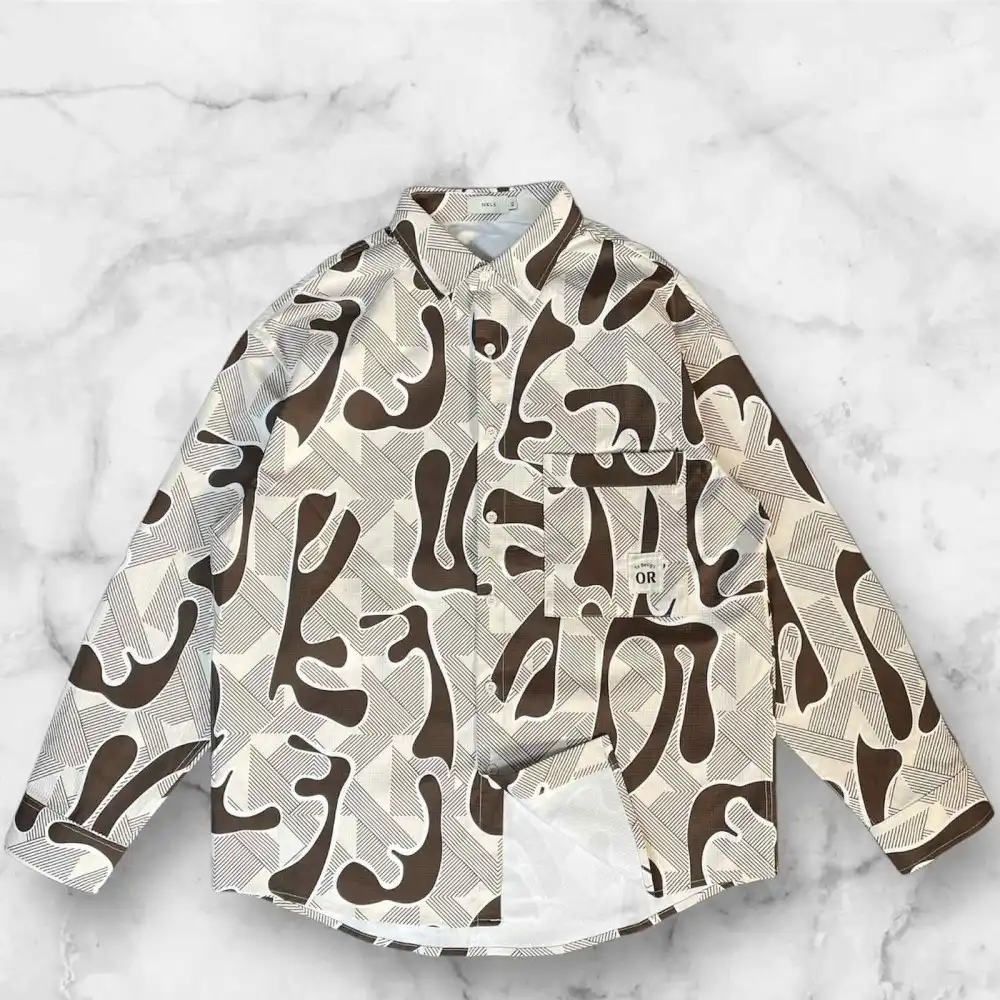 Product image of 3391 Abstract Printed Full Shirt