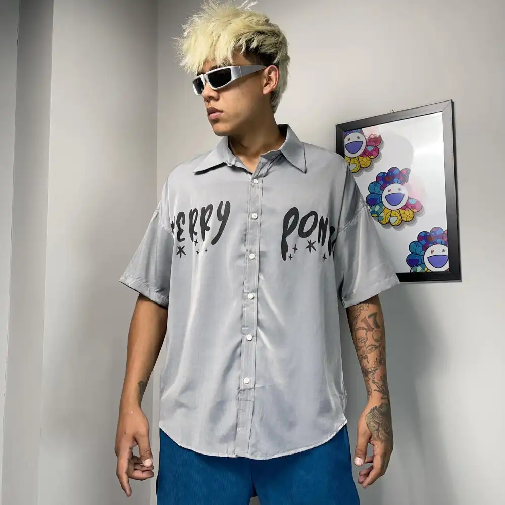 Product image of 319 Merry Ponhe Printed Over Size Half Shirt