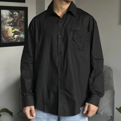 C26 Basic Plain Over Size Front...