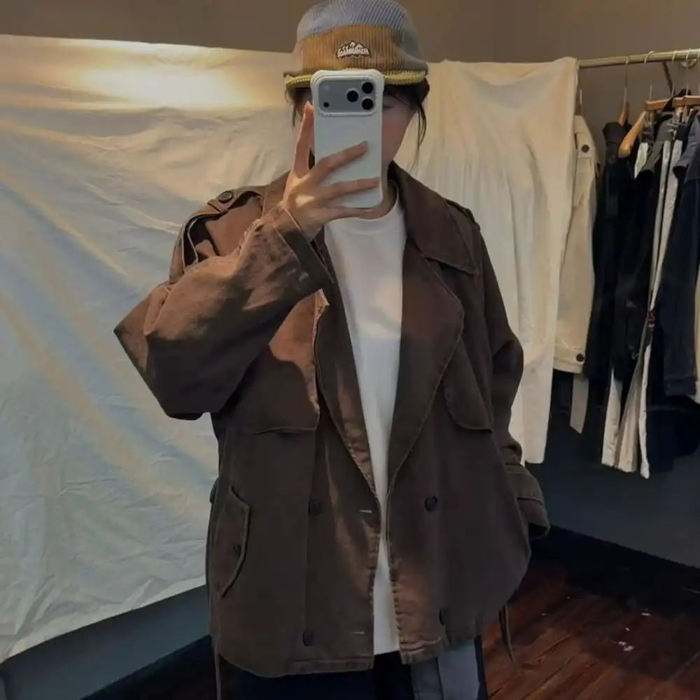 Product image of 667 Summer Tuxedo Button Trench Coat