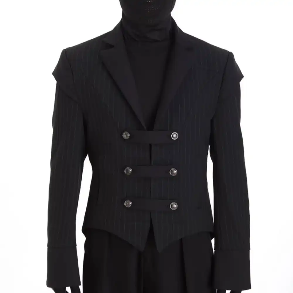 Product image of XQ-034 Toned Vintage Stripe Crop Blazer