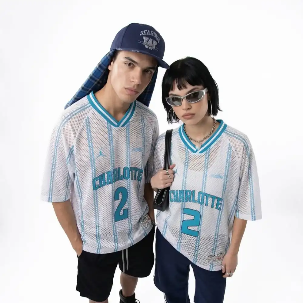Product image of 8478 Charlotte Printed Mesh Fabric Jersey