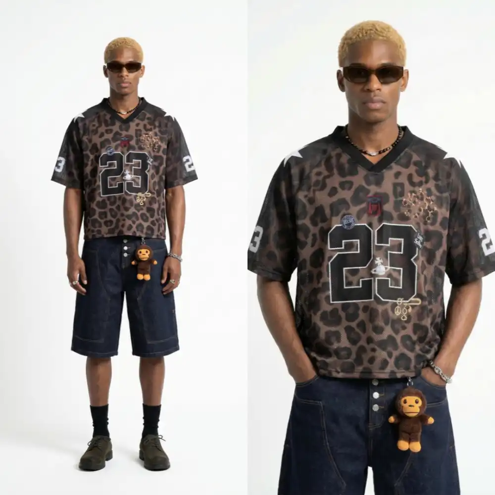Product image of 8523 West Coast Printed Mesh Fabric Jersey