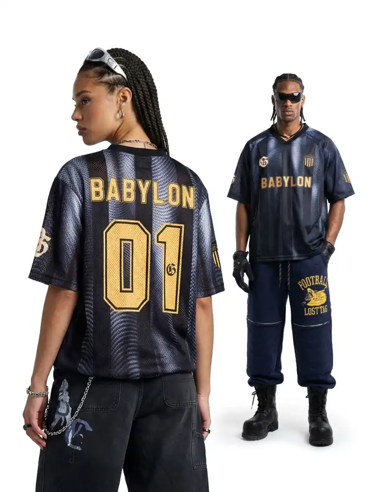 Product image of 8526 Babylon Printed Mesh Fabric Jersey