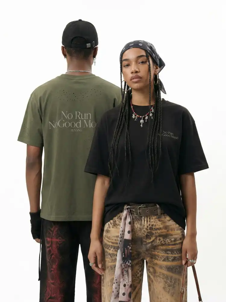 Product image of 8382 No Run No Good Printed Oversize T-shirt