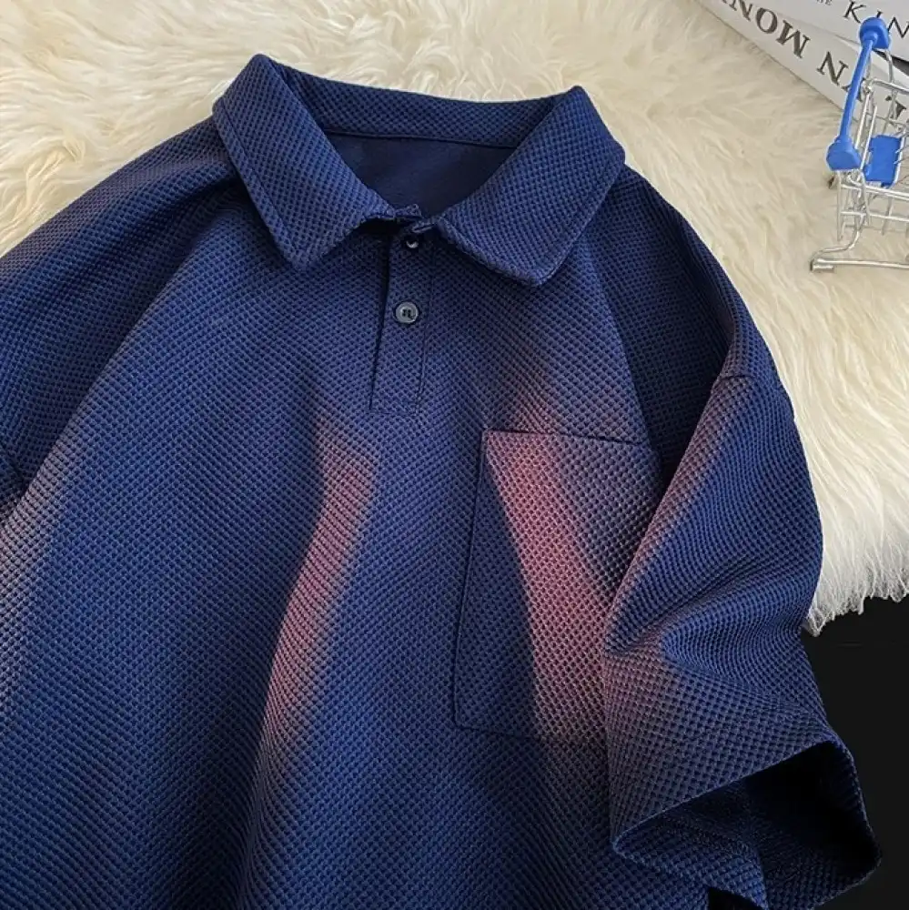 Product image of Pl3301 Basic Plain Polo Over Size T-shirt