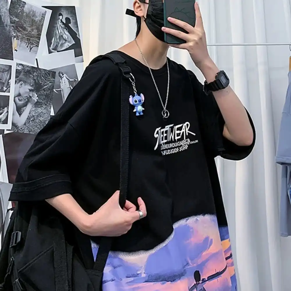 Product image of Myy-3609 Streetwear Printed Over Size T-Shirt