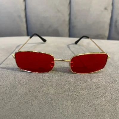 Chn Red Narrow Rectangle Design...
