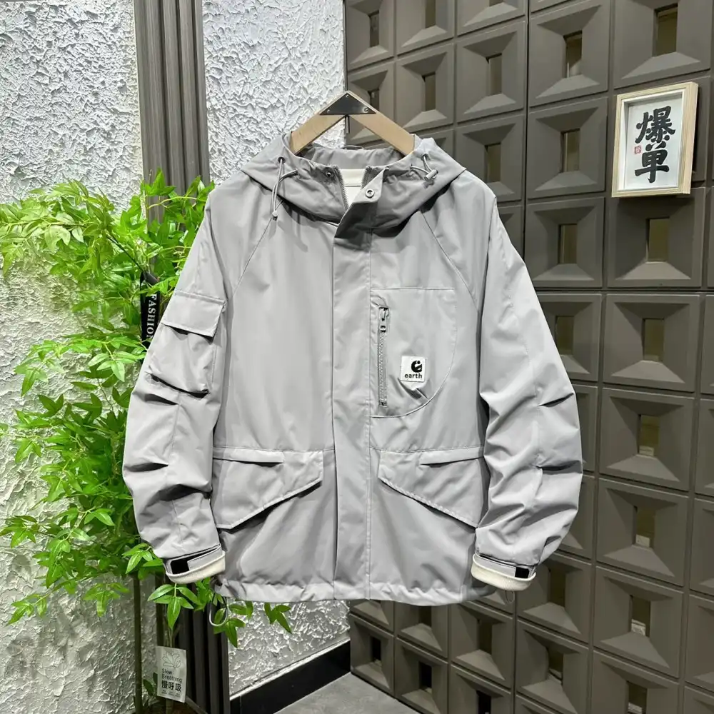 Product image of Sj2621 Earth Logo Oversize Windcheater Jacket