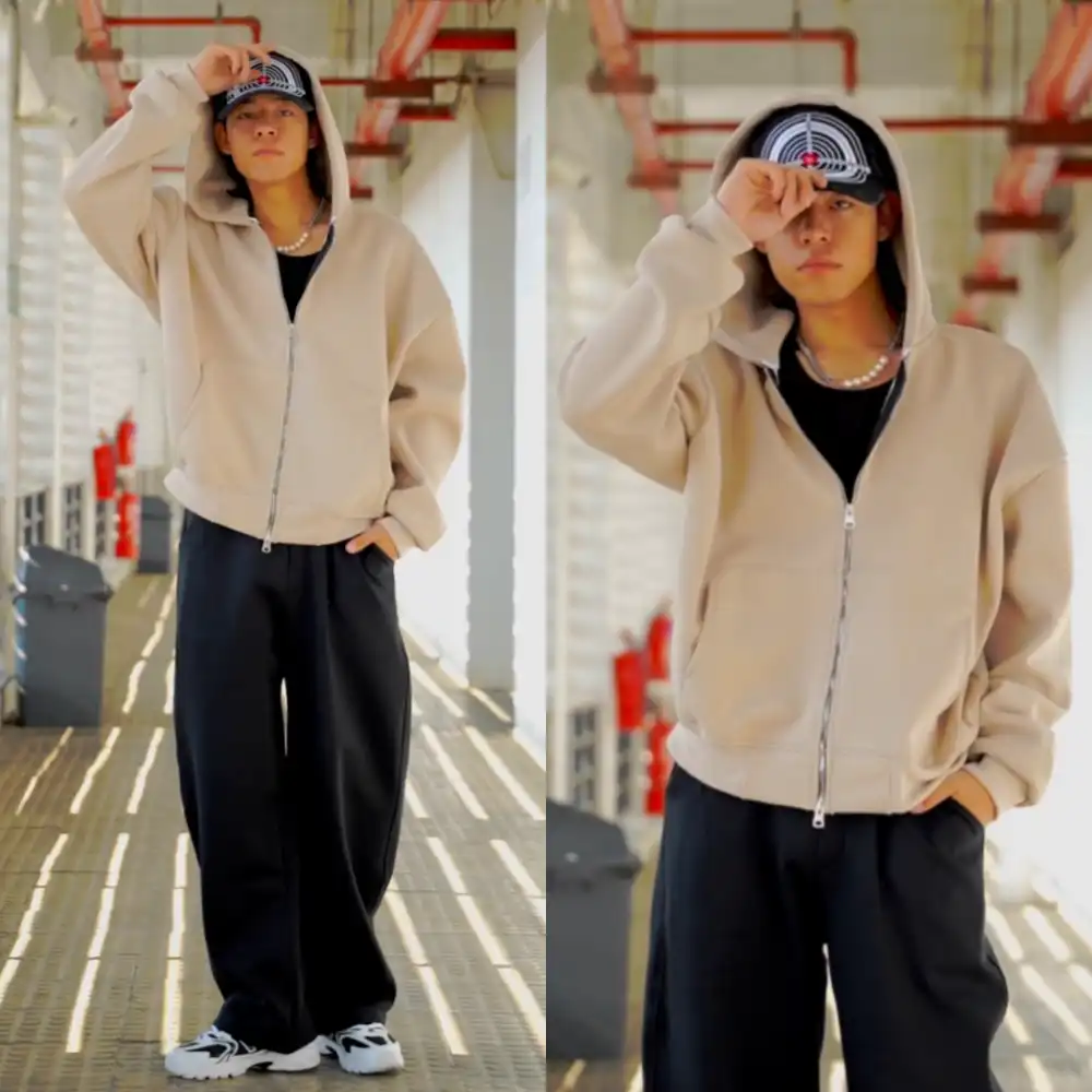 Product image of Bdk Reversible Chain Crop Hoodie