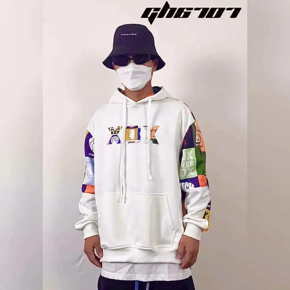 Product image of 6707 Xox Printed Over Size Hoodie