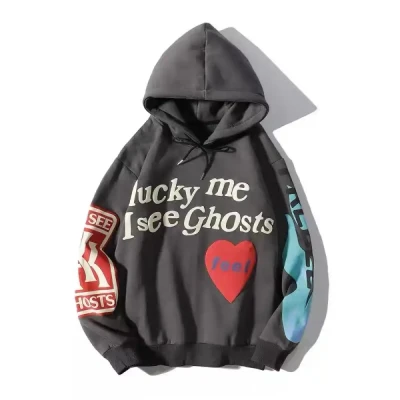 Lucky Me I Feel Ghost Printed H...