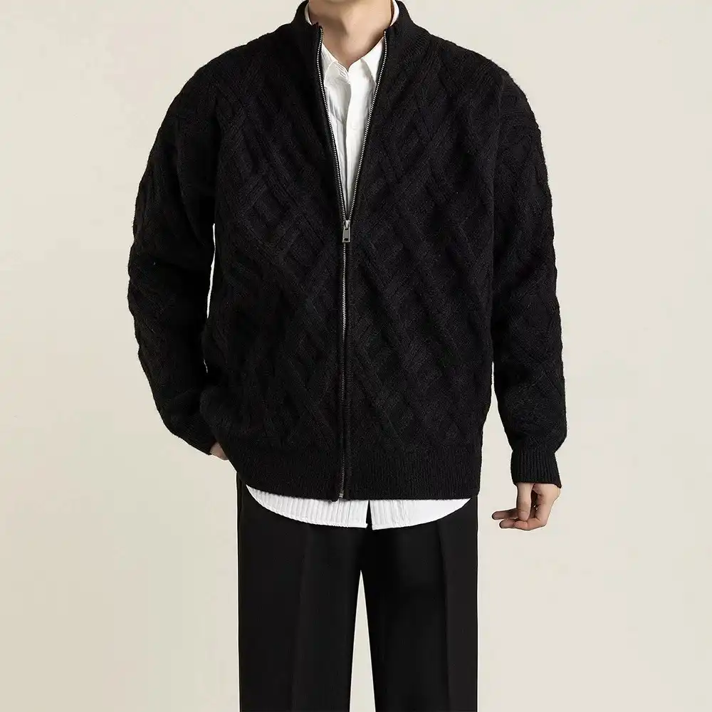 Product image of 7100 Basic Plain Cardigan Sweater