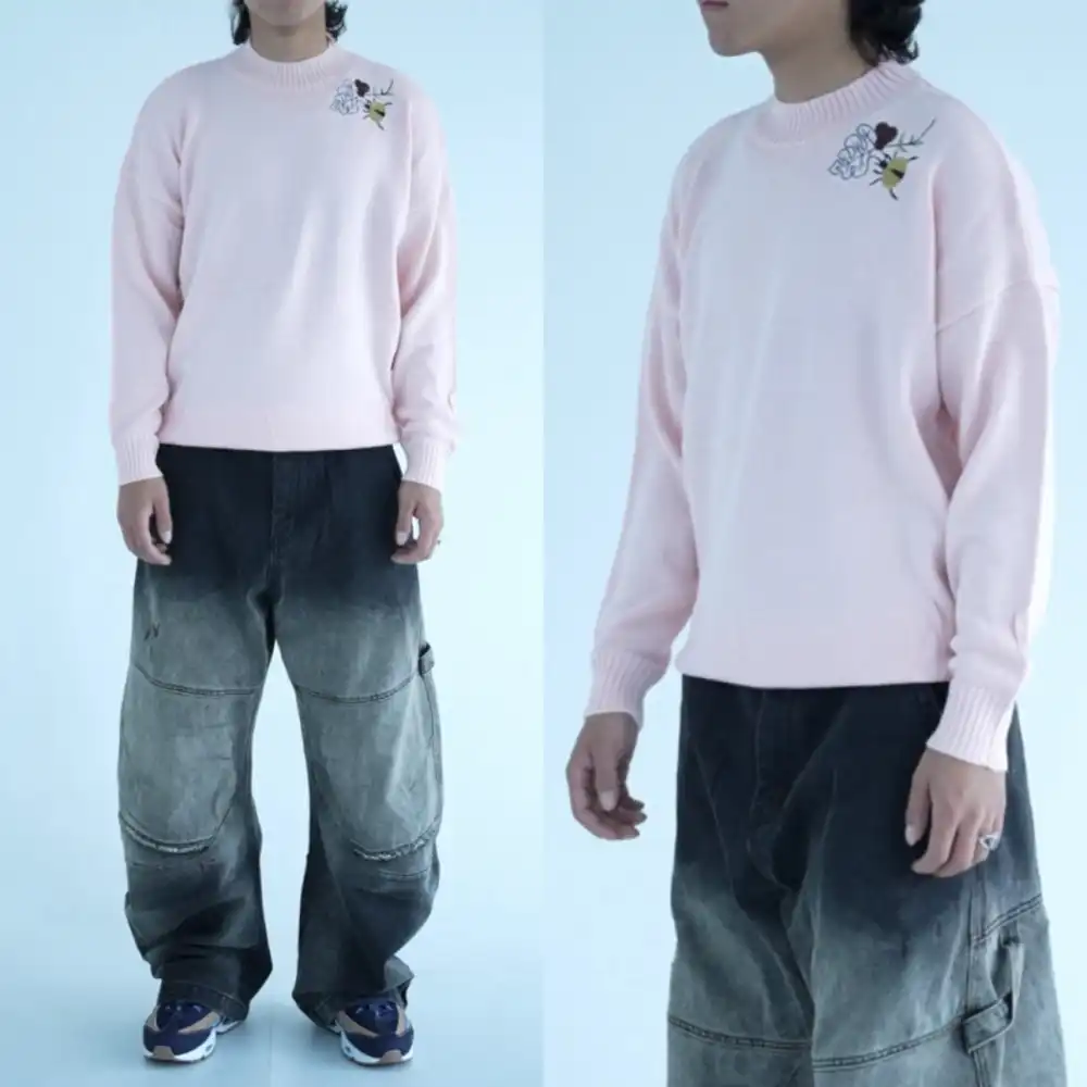 Product image of Leaves Bug Printed Over Size Sweater