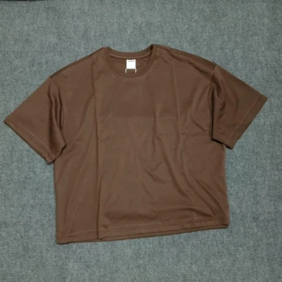 Basic Plain Over Size Boxy Crop...