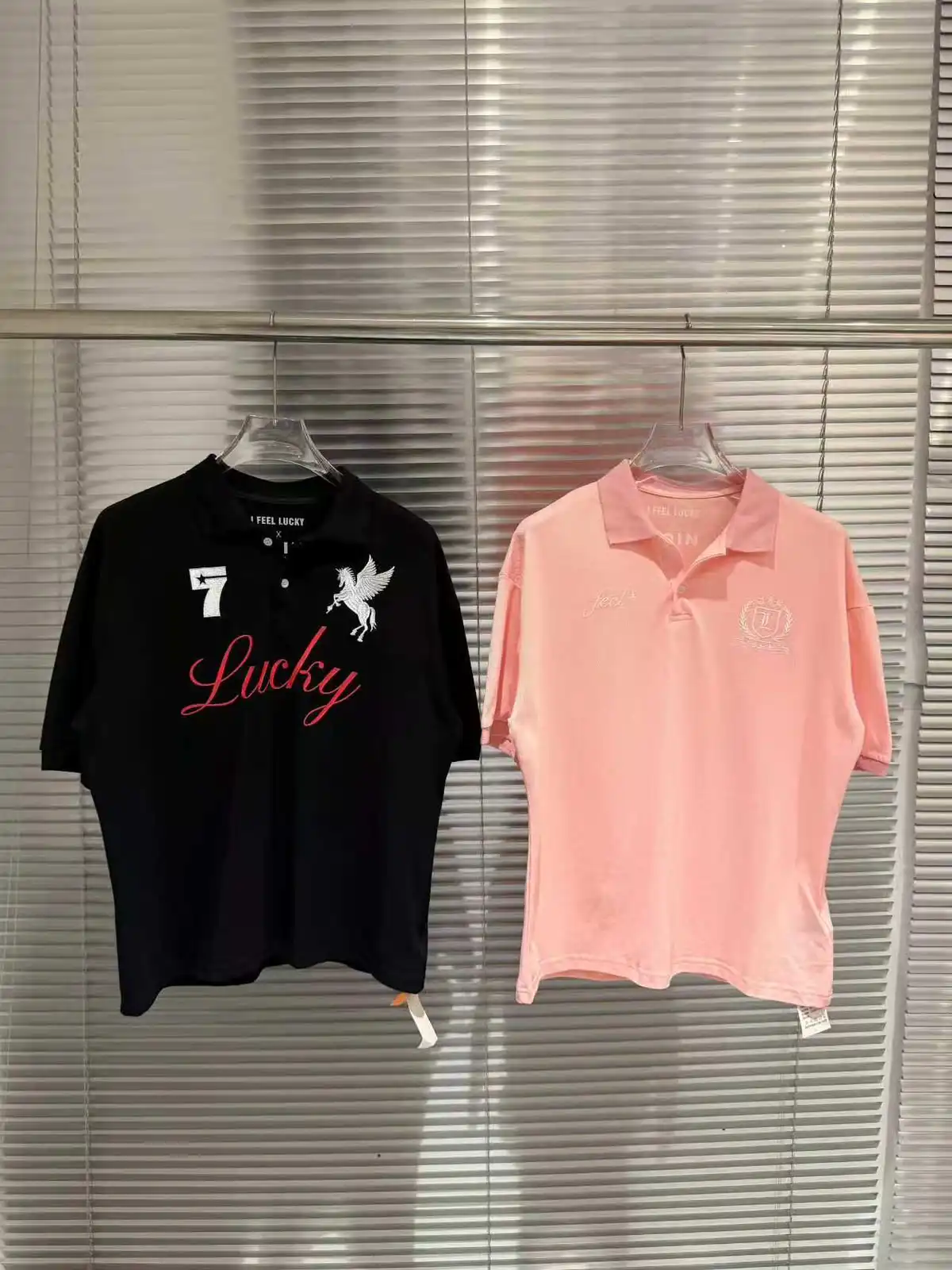 Product image of 676-5 lucky Embroidery polo t-shirt