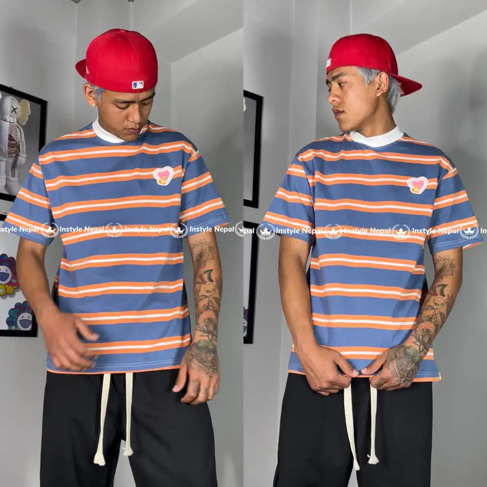 Product image of K Heart Lining Embroidered Oversize T-shirt