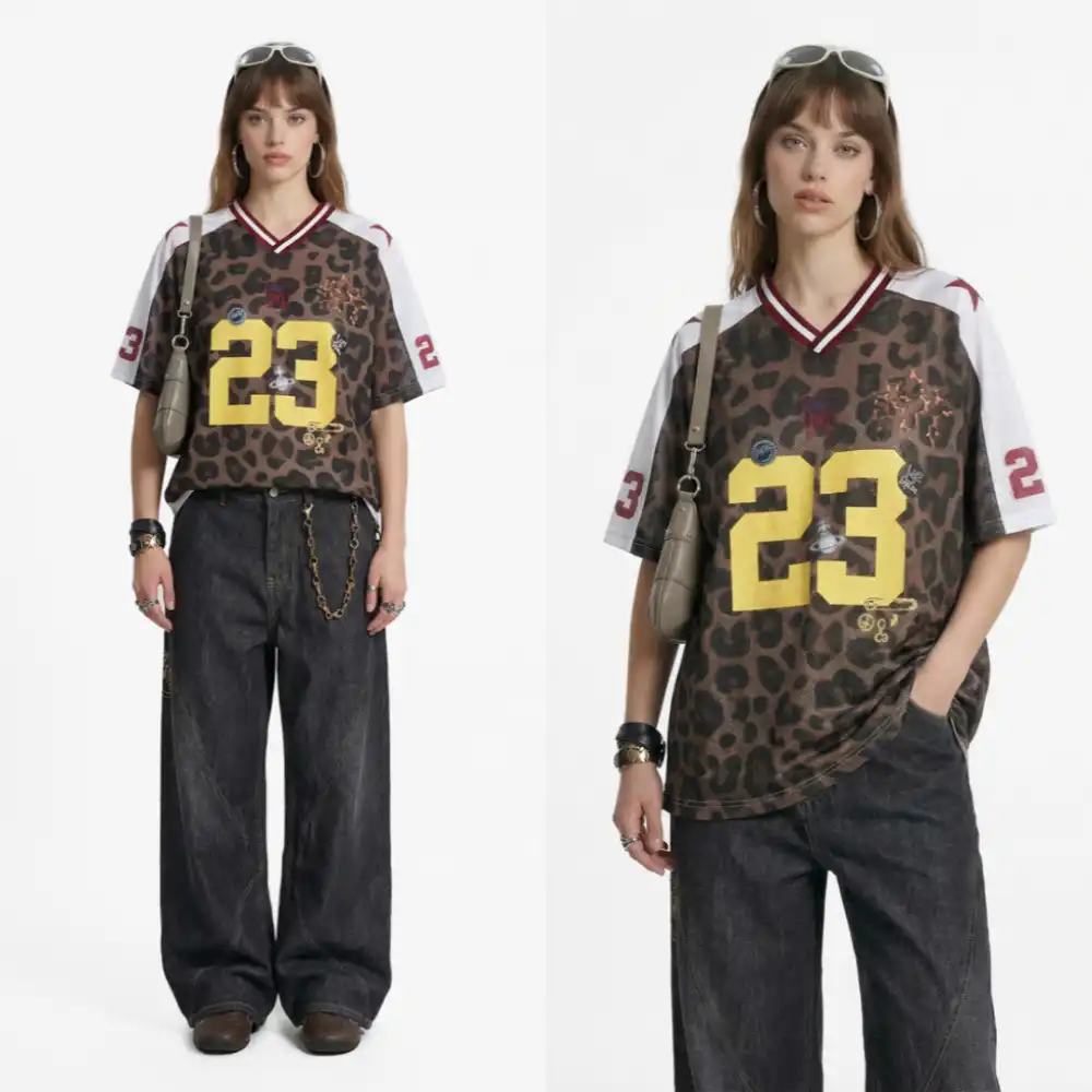 Product image of 8521 Universe Printed Mesh Fabric Jersey