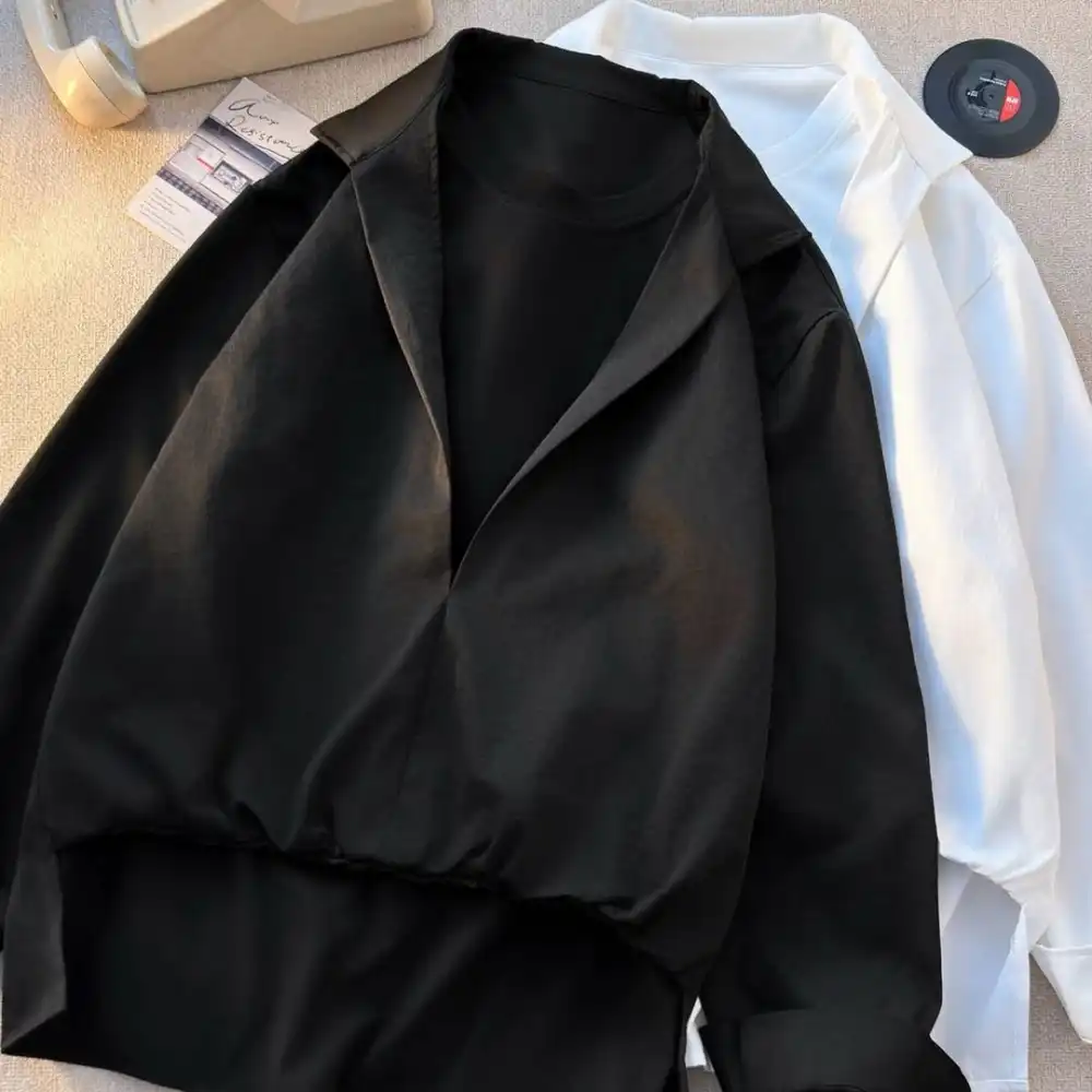 Product image of A30 Round Neck Vest Attached Style Full Shirt