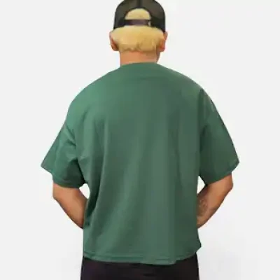 Basic Plain Over Size Boxy Crop...