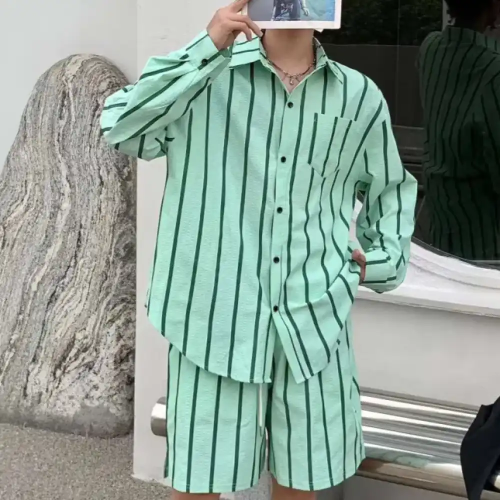 Product image of 501 Vertical Lining Full Shirt Short Sets