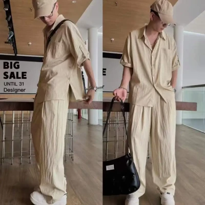 K2635 Wrinkle Shirt Track Set