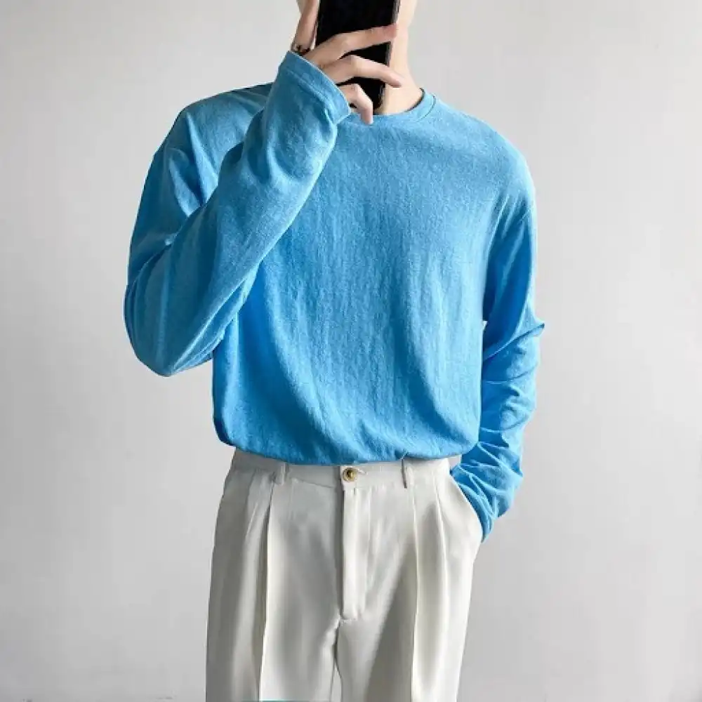 Product image of Basic Plain Cotton Summer Long Sleeve