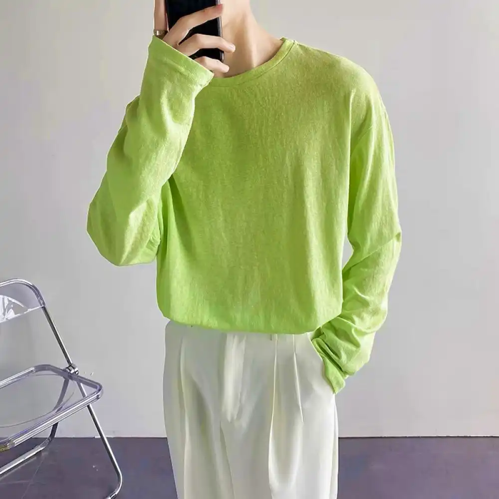Product image of Basic Plain Cotton Summer Long Sleeve