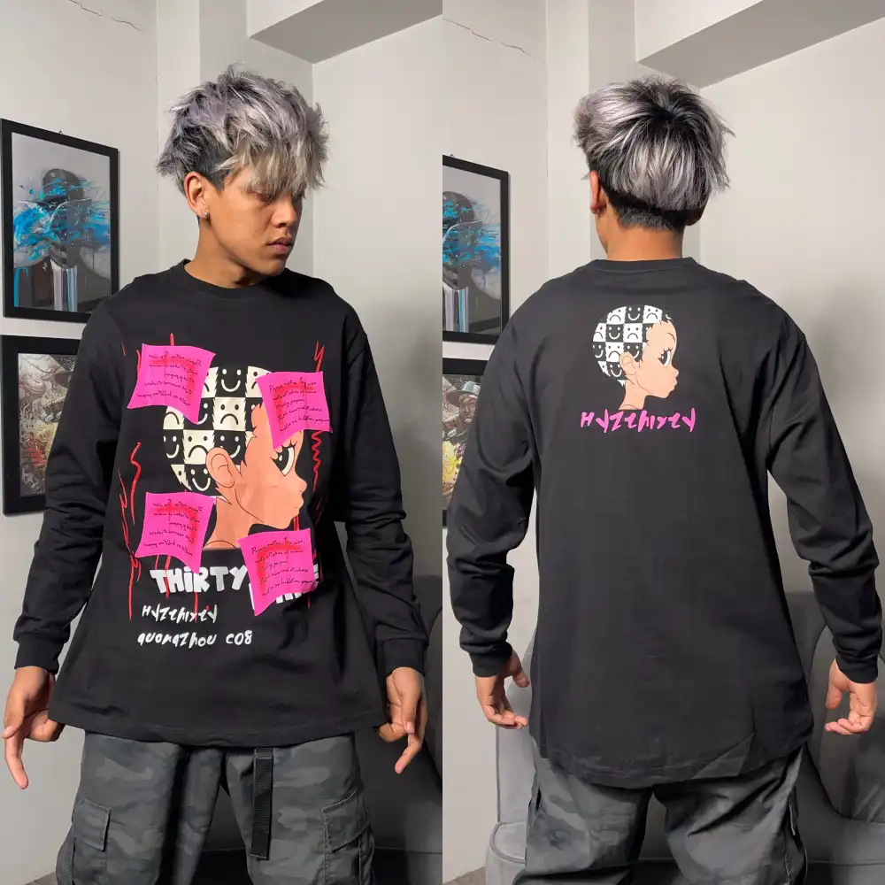 Product image of D233 Face Printed Long Vest