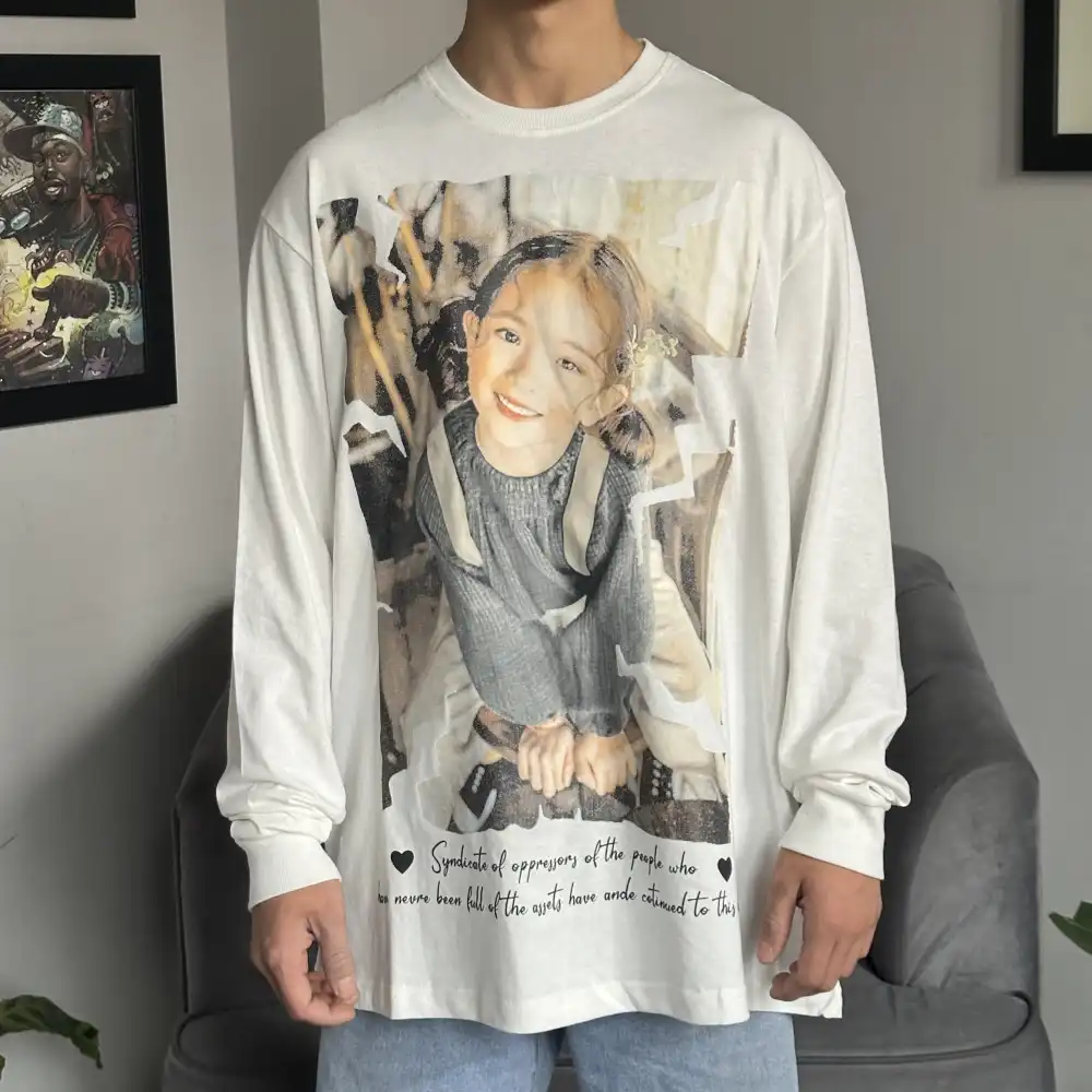Product image of D236 Happy Kid Girl Printed Long Sleeve Vest