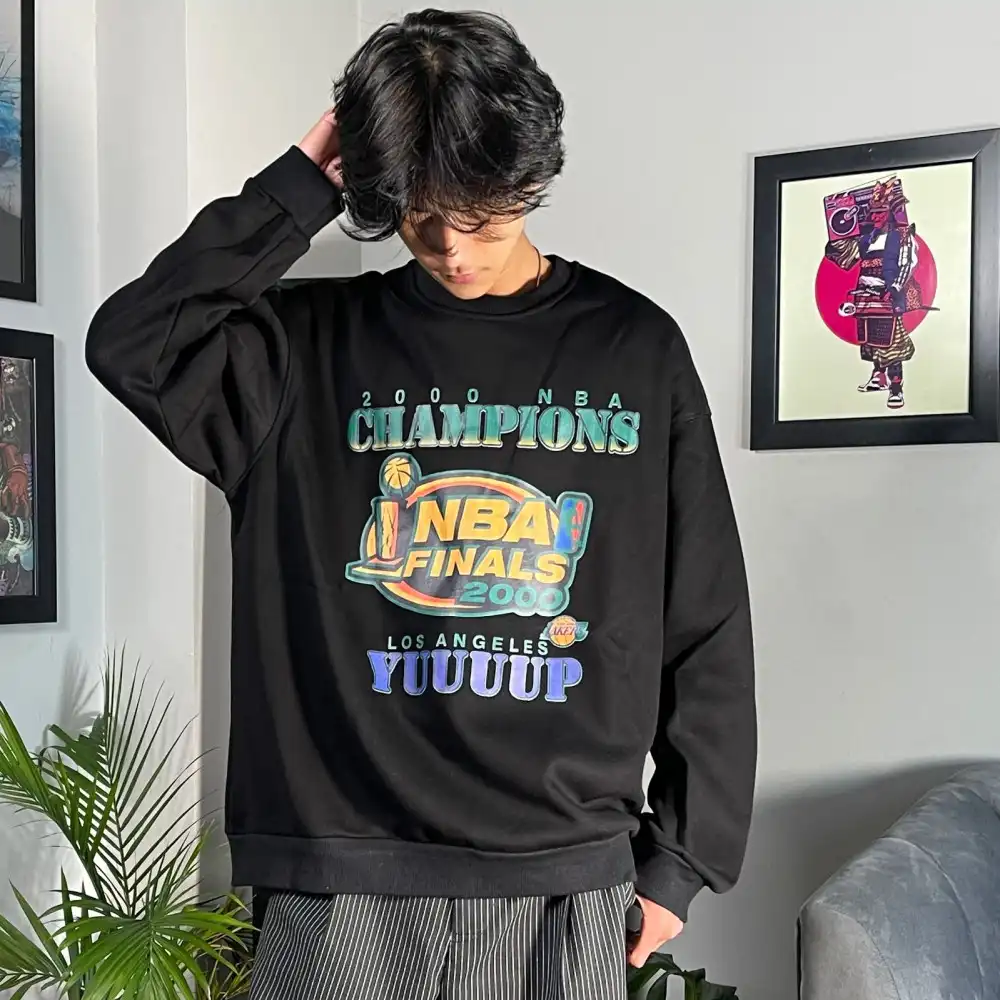 Product image of F201 Nba Finals Printed Over Size Fleece Inside Sweatshirt