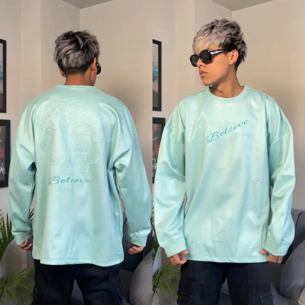 Product image of 525 Believe Printed Shiny Sweatshirt