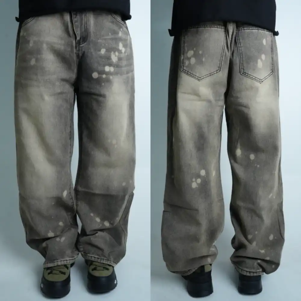 Product image of N546 Splatter Vintage Straight Jeans Pant