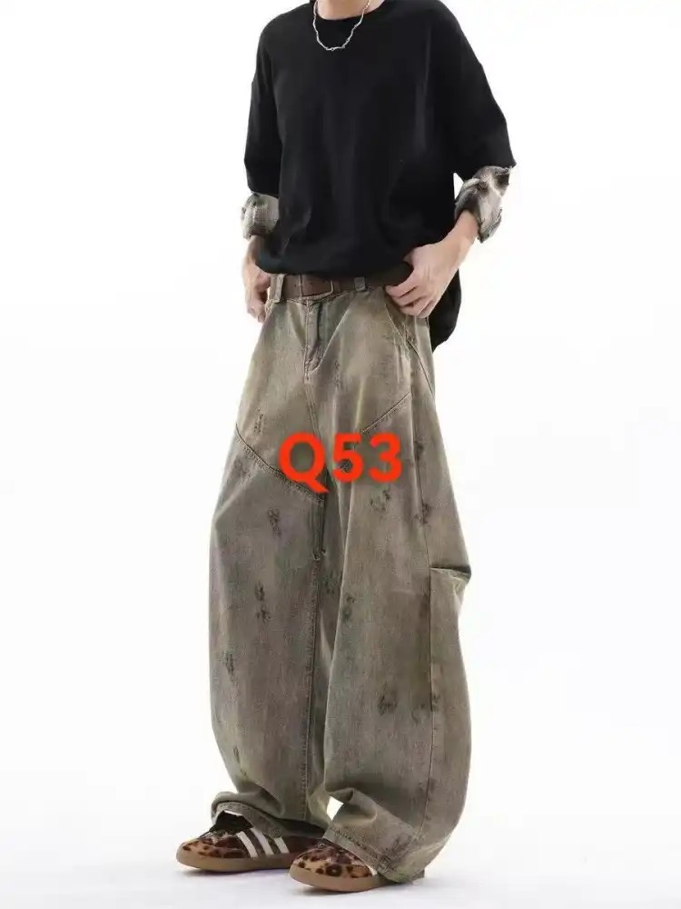 Product image of Q53 Rustic Vintage Flaire Baggy Jeans Pant