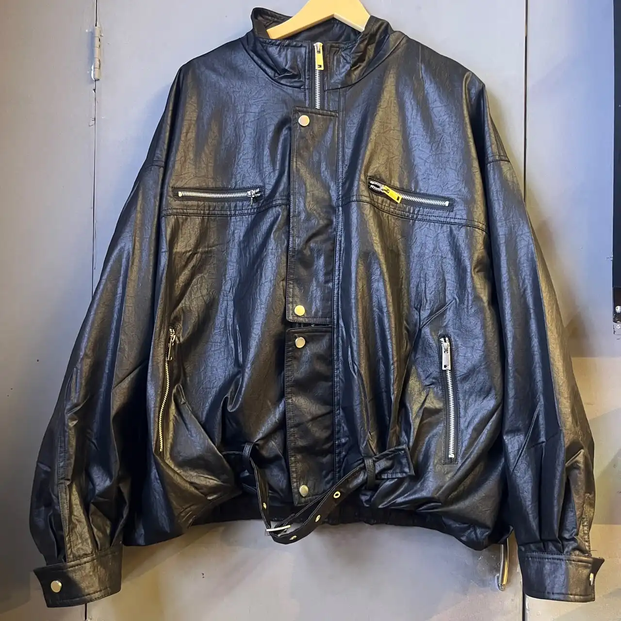 Product image of 8927 Multi Pocket leather Jacket