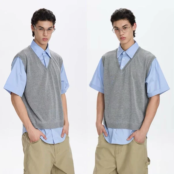 Product image of 65183 Half Sweater Attached Shirt