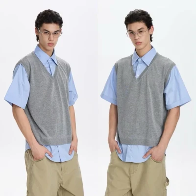 65183 Half Sweater Attached Shi...