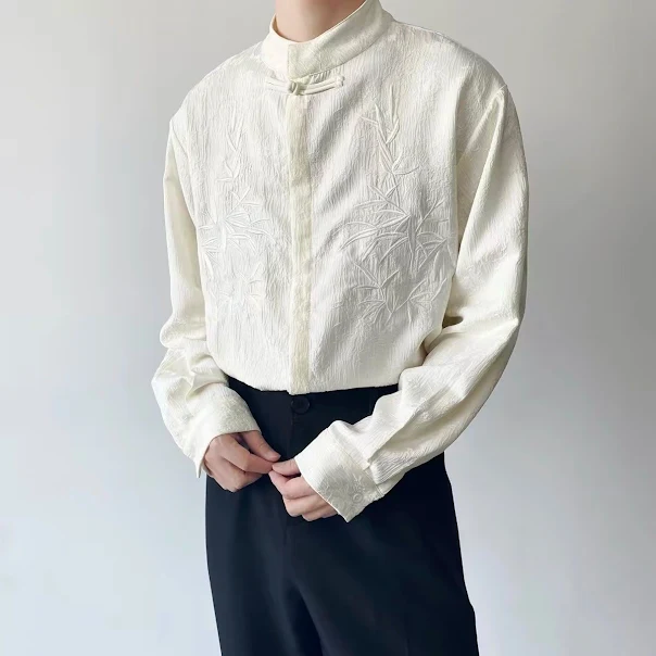 Product image of C313 0109 Chinese Style Stand Collar Full Shirt