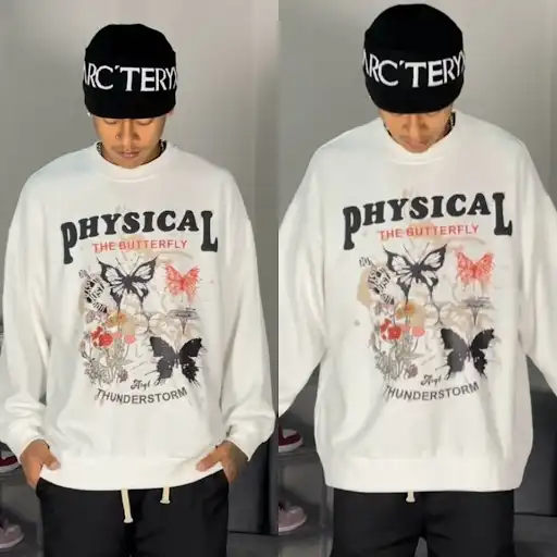 Product image of 8031 Physical Printed Over Size Sweatshirt