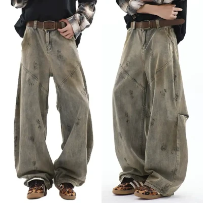 Q53 Rustic Vintage Flaire Baggy...