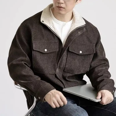 26616 Corduory Trucker jacket