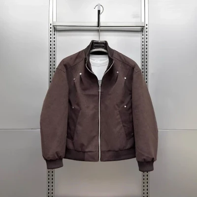 6065  Zipper Bomber Jacket